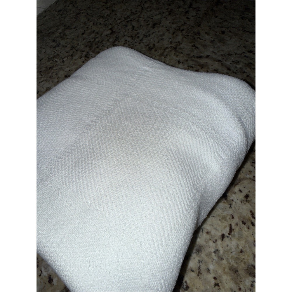 Cotton Blend Woven  Blanket – Heavyweight 68"x88" – ‎ White No Callouts 5454
